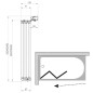 Ravak Supernova - Paroi de baignoire pliante en trois parties VS3 130, 1296x1400 mm, blanc/Grape 795V0100ZG Ravak Supernova - Paroi de baignoire pliante en trois parties VS3 130, 1296x1400 mm, blanc/Grape 795V0100ZG