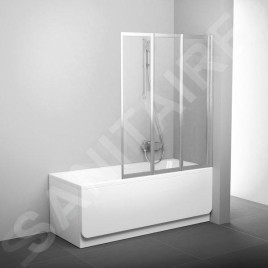 Ravak Supernova - Paroi de baignoire pliante VS3 130, 1296x1400 mm, verre satiné/transparent 795V0U00Z1