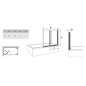 Ravak Supernova - Pare-bain pliant en deux parties VS2 105, 1045x1400 mm, blanc/verre transparent 796M0100Z1 Ravak Supernova - Pare-bain pliant en deux parties VS2 105, 1045x1400 mm, blanc/verre transparent 796M0100Z1