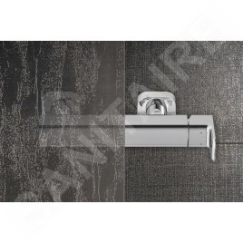 Ravak Supernova - Pare-baignoire pliant en deux parties VS2 105, 1045x1400 mm, blanc/pluie 796M010041