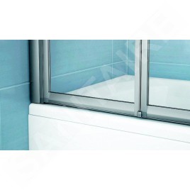 Ravak Supernova - Paroi de baignoire pliante en trois parties VS3 115, 1146x1400 mm, blanc/pluie 795S010041