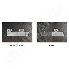Ravak Supernova - Paroi de baignoire pliante en trois parties VS3 115, 1146x1400 mm, blanc/pluie 795S010041