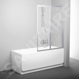 Ravak Supernova - Pare-baignoire pliant en deux parties VS2 105, 1045x1400 mm, satiné/Rain 796M0U0041
