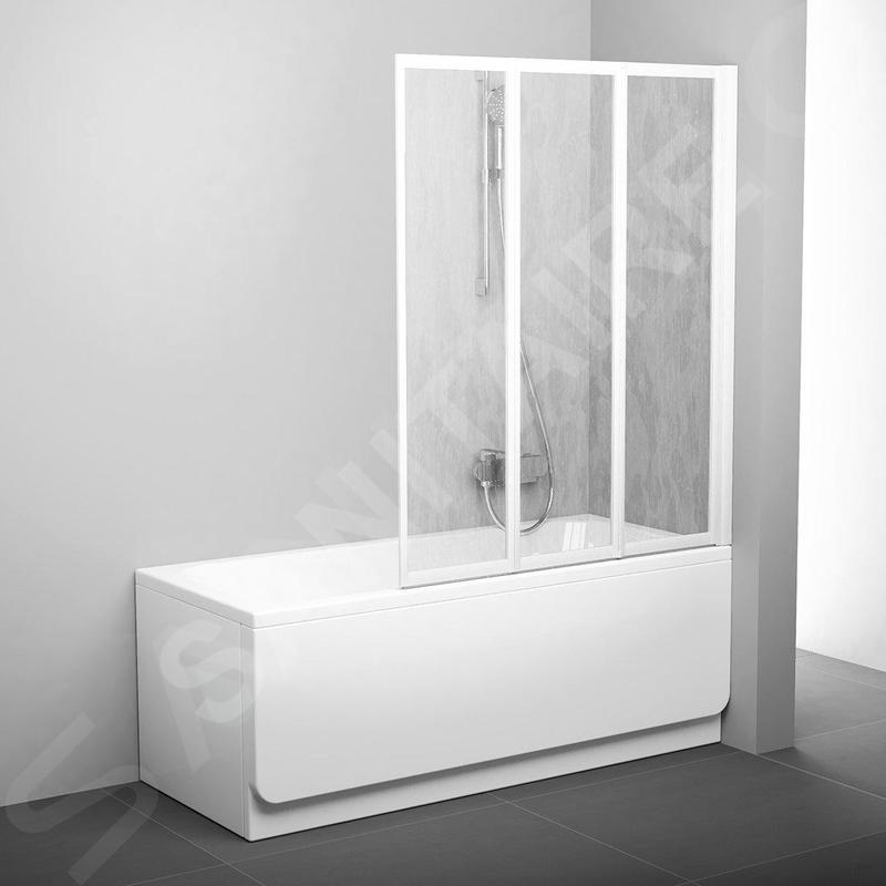 Ravak Supernova - Paroi de baignoire pliante en trois parties VS3 100, 996x1400 mm, blanc/pluie 795P010041 Ravak Supernova - Paroi de baignoire pliante en trois parties VS3 100, 996x1400 mm, blanc/pluie 795P010041
