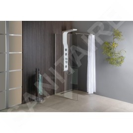 Aqualine Walk-In - Paroi de douche 700x1900 mm, verre clair WI071