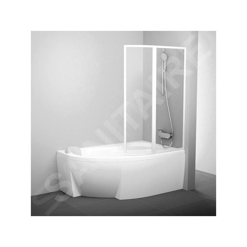 Ravak Supernova - Paroi de baignoire VSK2 Rosa 160 L, gauche, blanc/verre 76L90100Z1