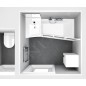 Ravak BeHappy II - Baignoire asymétrique 1600x750 mm, droite, blanche C971000000 Ravak BeHappy II - Baignoire asymétrique 1600x750 mm, droite, blanche C971000000