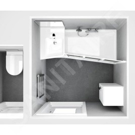 Ravak BeHappy II - Baignoire asymétrique 1700x750 mm, gauche, blanc C941000000