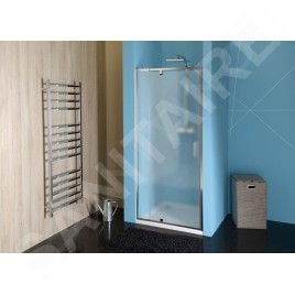 Polysan Easy Line - Porte de douche pivotante 760-900 mm, verre Brick EL1638