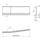 Ravak Panneaux de bain - Face avant BeHappy II, 1700 mm, gauche, blanc CZ94100A00
