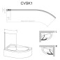 Ravak Chrome - Paroi de baignoire monobloc CVSK1 Rosa, gauche, 850x1500 mm, blanc/verre transparent 7QLM0100Y1 Ravak Chrome - Paroi de baignoire monobloc CVSK1 Rosa, gauche, 850x1500 mm, blanc/verre transparent 7QLM0100Y1