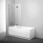Ravak Brilliant - Paroi de baignoire BVS2, 995-1005 mm, gauche, chrome/verre 7ULA0A00Z1