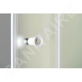 Aqualine Cabines de douche - Porte de douche coulissante 1100 mm, verre dépoli BTS110