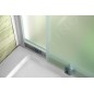 Aqualine Cabines de douche - Porte de douche coulissante 1100 mm, verre dépoli BTS110