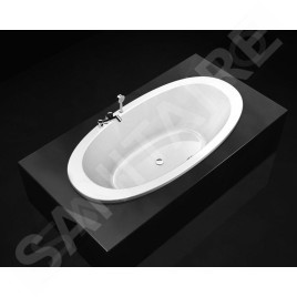 Laufen Il Bagno Alessi One - Baignoire encastrée 2030x1020 mm, blanc H2439700000001