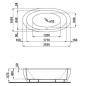 Laufen Il Bagno Alessi One - Baignoire îlot 2030x1020 mm, blanc H2419700000001 Laufen Il Bagno Alessi One - Baignoire îlot 2030x1020 mm, blanc H2419700000001