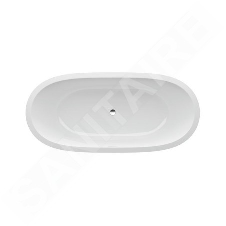 Laufen Il Bagno Alessi One - Baignoire encastrée 1780x820 mm, avec massage par air, éclairage LED et capteur, blanc