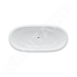 Laufen Il Bagno Alessi One - Baignoire encastrée 1830x870 mm, avec massage par air, éclairage LED et capteur, blanc