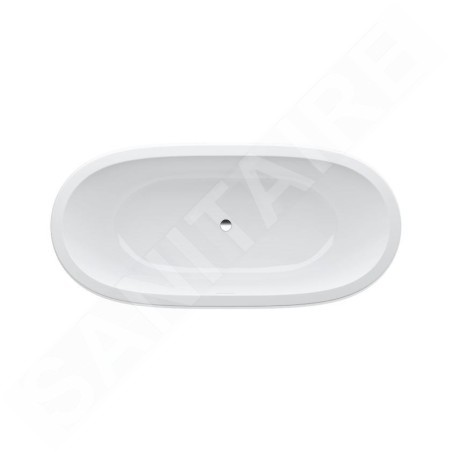Laufen Il Bagno Alessi One - Baignoire encastrée 1830x870 mm, avec massage par air, éclairage LED et capteur, blanc