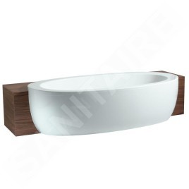 Laufen Il Bagno Alessi One - Baignoire semi-encastrée 2030x1020 mm, blanc H2449700000001