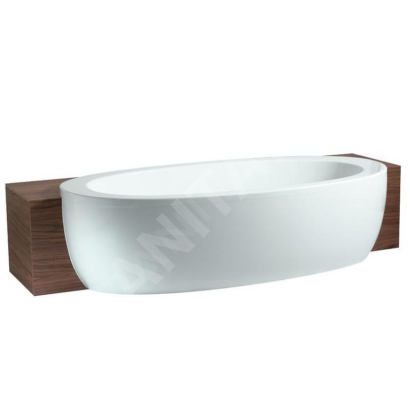 Laufen Il Bagno Alessi One - Baignoire semi-encastrée 2030x1020 mm, avec système de massage, éclairage LED et capteur,