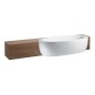 Laufen Il Bagno Alessi One - Baignoire semi-encastrée 2030x1020 mm, avec système de massage, éclairage LED et capteur, blanc Laufen Il Bagno Alessi One - Baignoire semi-encastrée 2030x1020 mm, avec système de massage, éclairage LED et capteur, blanc