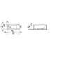 Laufen Pro - Baignoire 1700x700 mm, avec massage par air et capteur, blanc H2309510006051 Laufen Pro - Baignoire 1700x700 mm, avec massage par air et capteur, blanc H2309510006051