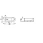 Laufen Pro - Baignoire avec support 1700x750 mm, éclairage LED et capteur, blanc H2319510006151 Laufen Pro - Baignoire avec support 1700x750 mm, éclairage LED et capteur, blanc H2319510006151