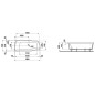 Laufen Palomba Collection - Baignoire encastrée asymétrique 1800x800 mm, blanc H2438010000001 Laufen Palomba Collection - Baignoire encastrée asymétrique 1800x800 mm, blanc H2438010000001