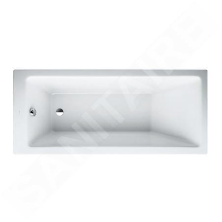 Laufen Pro - Baignoire avec support 1600x700 mm, avec hydromassage et capteur, blanc H2339510006351