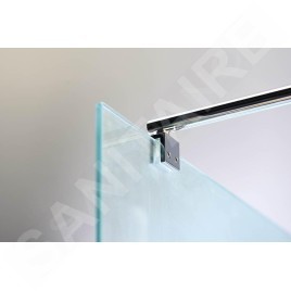 Aqualine Walk-In - Paroi de douche 800x1900 mm, verre BRICK WI080