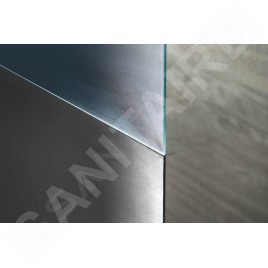 Aqualine Walk-In - Paroi de douche 800x1900 mm, verre BRICK WI080
