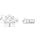 Laufen Solutions - Baignoire d'angle avec support, 1400x1400 mm, blanc H2425070000001 Laufen Solutions - Baignoire d'angle avec support, 1400x1400 mm, blanc H2425070000001