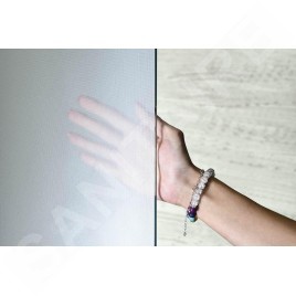 Aqualine Walk-In - Paroi de douche 800x1900 mm, verre BRICK WI080