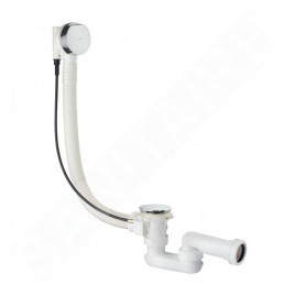 Kludi Rotexa - Garniture de vidage et trop-plein pour baignoire, avec bowden 850 mm, chrome 2140905-00