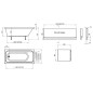 Ravak Chrome - Baignoire rectangulaire 1600x700 mm, blanc C731000000 Ravak Chrome - Baignoire rectangulaire 1600x700 mm, blanc C731000000