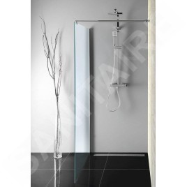 Aqualine Walk-In - Paroi de douche 900x1900 mm, verre BRICK WI090