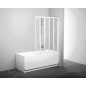 Ravak Supernova - Paroi de baignoire pliable en cinq parties, 1135 x 1330 mm, blanc/Rain 794E010041 Ravak Supernova - Paroi de baignoire pliable en cinq parties, 1135 x 1330 mm, blanc/Rain 794E010041