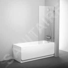 Ravak Brilliant - Paroi de baignoire en une pièce BVS1-80, 800x1500 mm, chrome/verre clair 7U840A00Z1