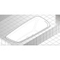 Laufen Palomba Collection - Baignoire encastrée asymétrique 1800x800 mm, blanc H2428000000001 Laufen Palomba Collection - Baignoire encastrée asymétrique 1800x800 mm, blanc H2428000000001