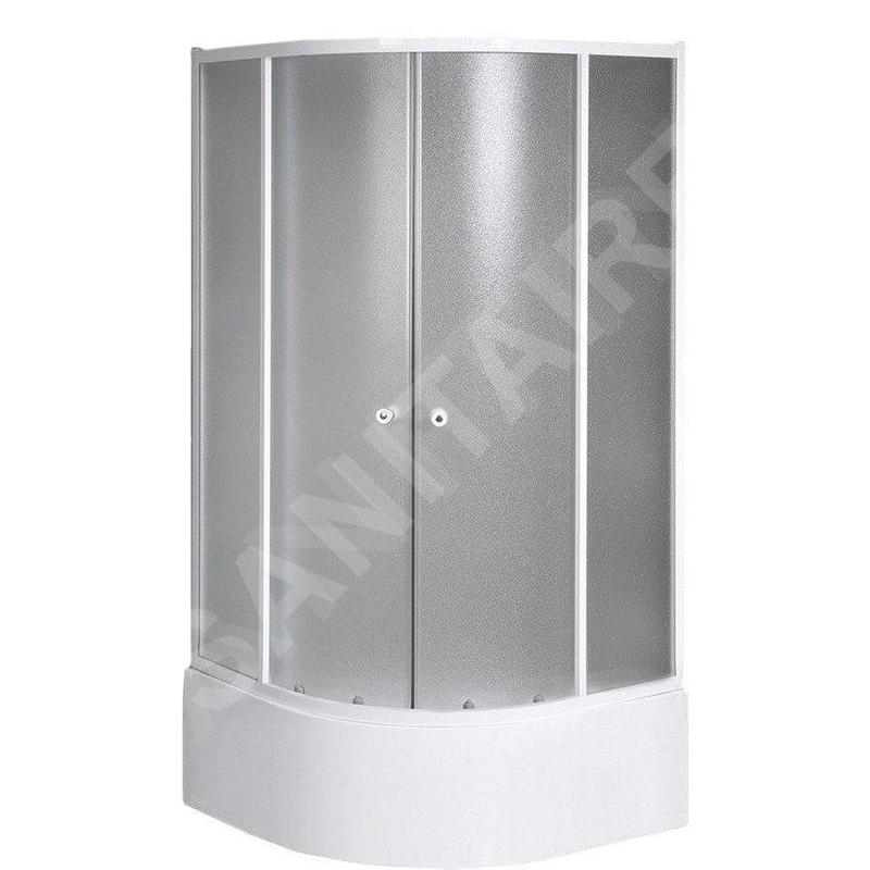 Aqualine Cabines de douche - Cabine de douche Arlen 800x800 mm, blanc/verre BRICK BTR803 Aqualine Cabines de douche - Cabine de douche Arlen 800x800 mm, blanc/verre BRICK BTR803