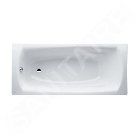 Laufen Palladium - Baignoire encastrée en acier 1800x800 mm, blanc H2251000000401