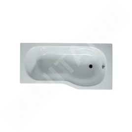 Jika Tigo - Baignoire asymétrique 1600x800x430 mm, droite, blanc H2202100000001