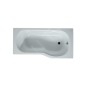 Jika Tigo - Baignoire asymétrique 1600x800x430 mm, droite, blanc H2202100000001 Jika Tigo - Baignoire asymétrique 1600x800x430 mm, droite, blanc H2202100000001