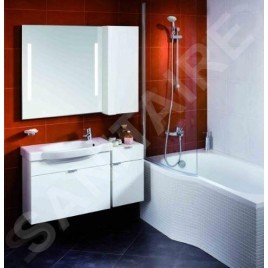 Jika Tigo - Baignoire asymétrique 1600x800x430 mm, gauche, blanc H2232100000001