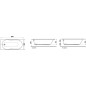 Jika Lyra - Baignoire 1500x700 mm, blanc H2298390000001 Jika Lyra - Baignoire 1500x700 mm, blanc H2298390000001