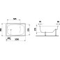 Jika Riga - Baignoire sabot, 1050x700x375 mm, blanc H2340000000001 Jika Riga - Baignoire sabot, 1050x700x375 mm, blanc H2340000000001