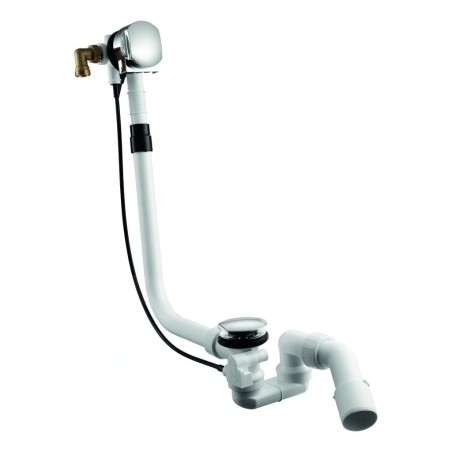 Ideal Standard Dea - Garniture de vidage et de trop-plein Multiplex Trio, alimentation incluse diamètre 52 mm, avec