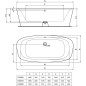 Ideal Standard Dea - Baignoire 1.900 x 900 mm, sur pied, blanc E306801 Ideal Standard Dea - Baignoire 1.900 x 900 mm, sur pied, blanc E306801