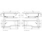 Ideal Standard Connect Air - Baignoire 1.700x800 mm, gauche, blanc E113401 Ideal Standard Connect Air - Baignoire 1.700x800 mm, gauche, blanc E113401
